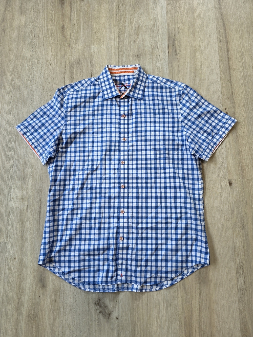 Robert Graham X Men's Short Sleeve Shirt Size L Checked